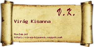 Virág Kisanna névjegykártya